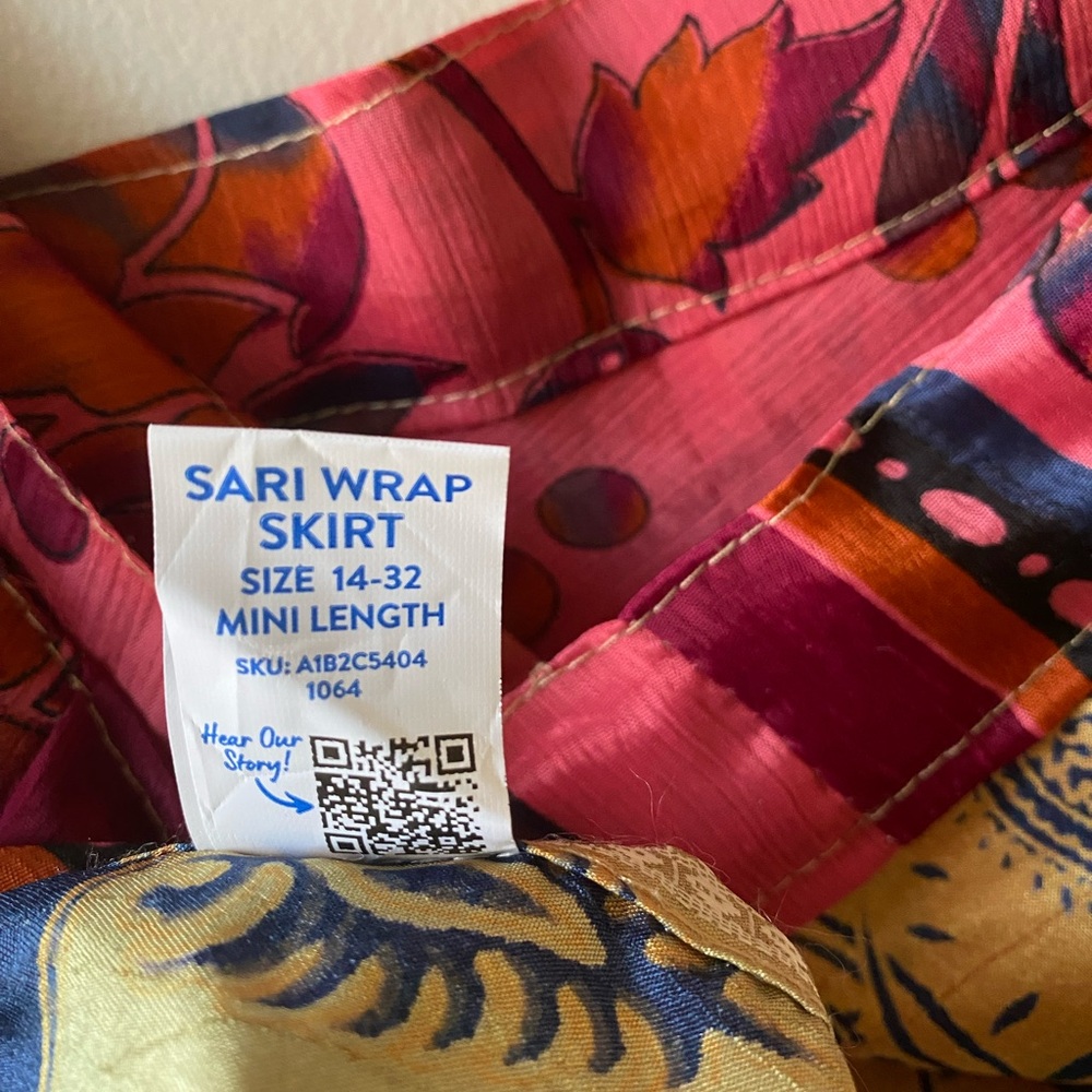 Darn Good Yarn Sari Wrap Skirt - Picture 5 of 6